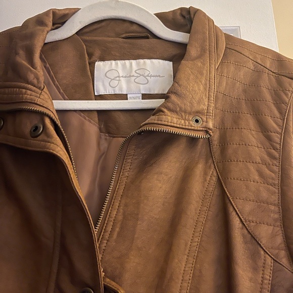 Jessica Simpson Tan Bomber Jacket - Picture 2 of 3